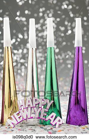 Stock Image - Party blowers . Fotosearch