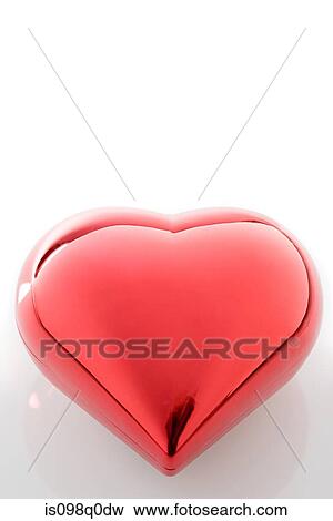Stock Photo - Shiny red heart . Fotosearch
