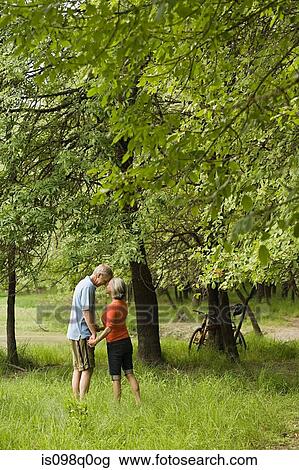 Stock Image - Romantic mature couple. Fotosearch