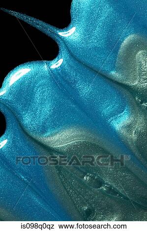 Blue nail varnish pattern View Large Photo Image Stock Photo - Blue nail varnish pattern. Fotosearch