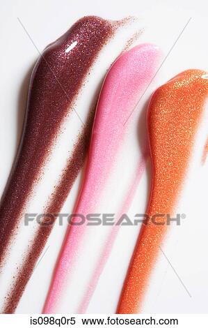 Three smears of lipgloss View Large Photo Image Stock Photography - Three smears of lipgloss. Fotosearch