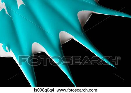 Picture - Turquoise and white pattern. Fotosearch