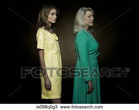 Portrait of a senior and young woman View Large Photo Image Stock Image - Portrait of a senior and young woman. Fotosearch