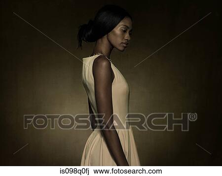 Profile of a young woman View Large Photo Image Stock Image - Profile of a young woman. Fotosearch