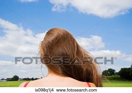 Picture - Rear view of woman. Fotosearch