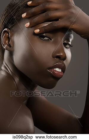 Stock Photography - Portrait of a young woman. Fotosearch