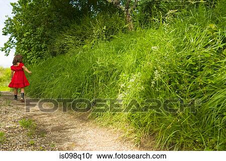 A girl walking down a country road View Large Photo Image Stock Photography - A girl walking down a country road. Fotosearch