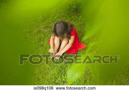A girl with daisies between her toes View Large Photo Image Stock Photo - A girl with daisies between her toes. Fotosearch