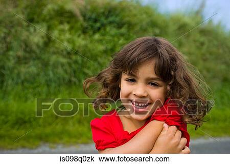 Stock Image - Portrait of a girl. Fotosearch