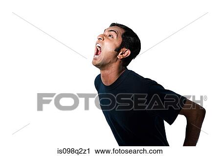 Portrait of a young man shouting View Large Photo Image Stock Image - Portrait of a young man shouting. Fotosearch
