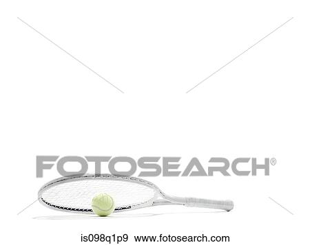 Stock Photo - Tennis racket and ball. Fotosearch