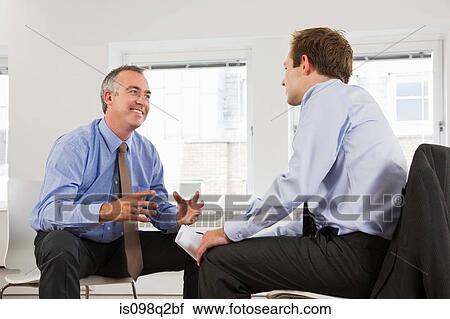 Stock Image - A lecturer and student. Fotosearch