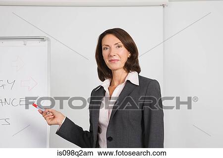 Picture - A lecturer pointing at a whiteboard. Fotosearch