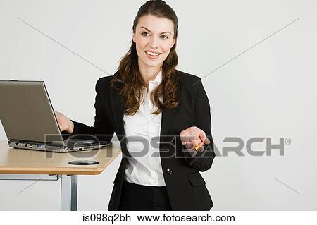 Stock Image - A lecturer teaching. Fotosearch