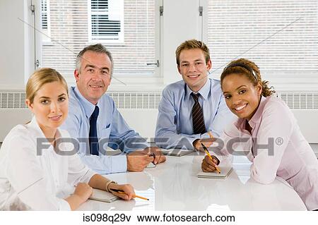 Stock Photo - Portrait of business students. Fotosearch