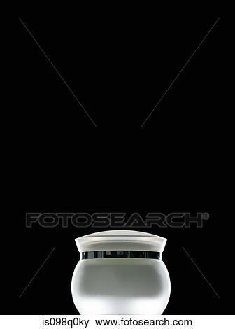 Pot of cosmetic cream View Large Photo Image Stock Photo - Pot of cosmetic cream. Fotosearch