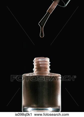 Stock Image - Pot of nail polish. Fotosearch