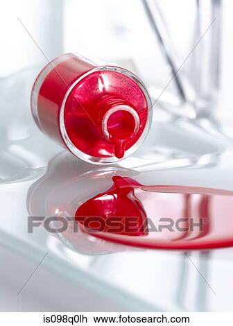 Spilt bottle of nail polish View Large Photo Image Stock Image - Spilt bottle of nail polish. Fotosearch