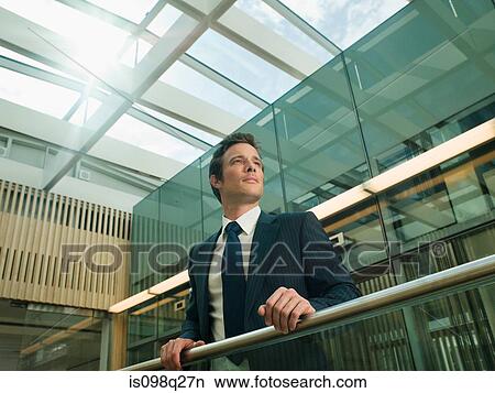 Picture - Businessman looking away. Fotosearch