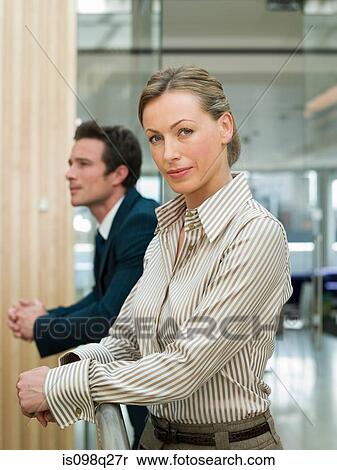 Businesswoman and businessman View Large Photo Image Stock Photography - Businesswoman and businessman. Fotosearch