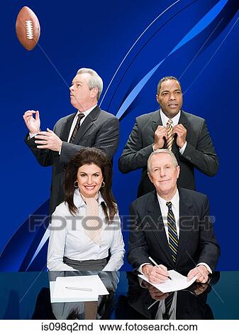 News presenters View Large Photo Image Stock Image - News presenters. Fotosearch