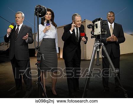 News presenters View Large Photo Image Stock Image - News presenters. Fotosearch