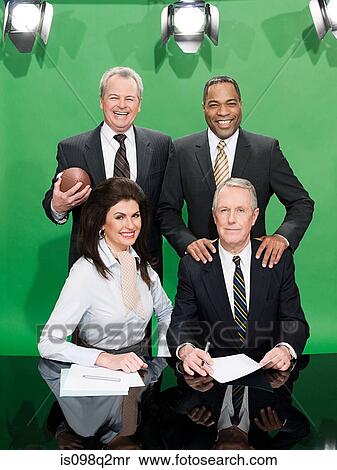 News presenters View Large Photo Image Stock Photography - News presenters. Fotosearch