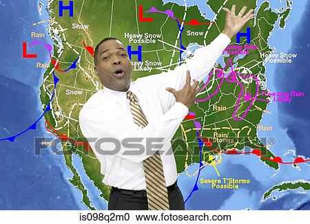 Weather presenter View Large Photo Image Stock Image - Weather presenter. Fotosearch