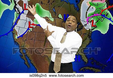 Weather presenter View Large Photo Image Stock Photography - Weather presenter. Fotosearch