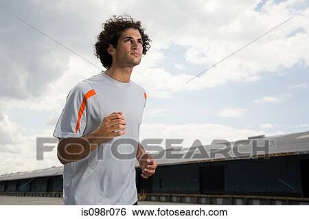 Man running View Large Photo Image Stock Photograph - Man running. Fotosearch