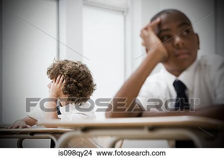 Bored boys in classroom View Large Photo Image Picture - Bored boys in classroom. Fotosearch