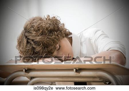 Boy asleep in classroom View Large Photo Image Stock Image - Boy asleep in classroom. Fotosearch