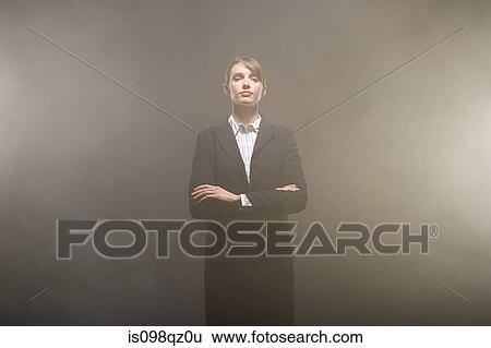 Businesswoman in smoke View Large Photo Image Stock Photograph - Businesswoman in smoke. Fotosearch