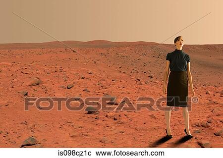 Businesswoman on mars View Large Photo Image Stock Image - Businesswoman on mars. Fotosearch