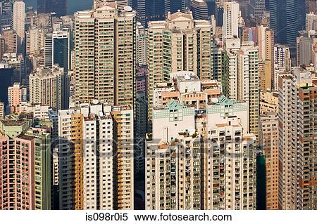 Apartment buildings in hong kong View Large Photo Image Stock Photography - Apartment buildings in hong kong. Fotosearch