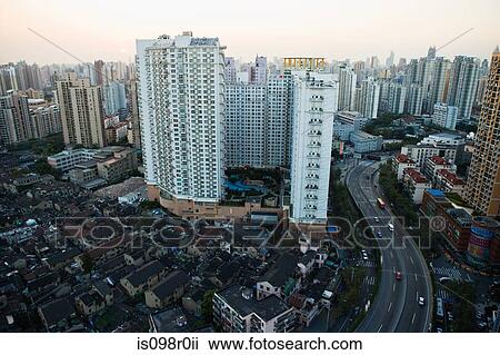 Apartment buildings shanghai View Large Photo Image Stock Image - Apartment buildings shanghai. Fotosearch