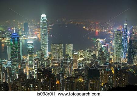Hong kong cityscape at night View Large Photo Image Stock Image - Hong kong cityscape at night. Fotosearch