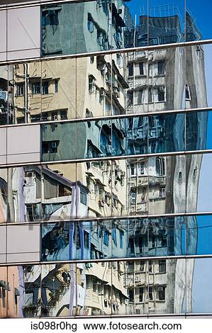 Stock Image - Skyscrapers in hong kong. Fotosearch