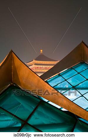 Zhong lu bell tower xian View Large Photo Image Stock Image - Zhong lu bell tower xian. Fotosearch
