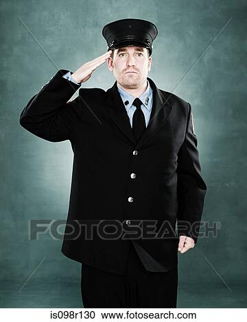Portrait of a firefighter saluting View Large Photo Image Stock Image - Portrait of a firefighter saluting. Fotosearch