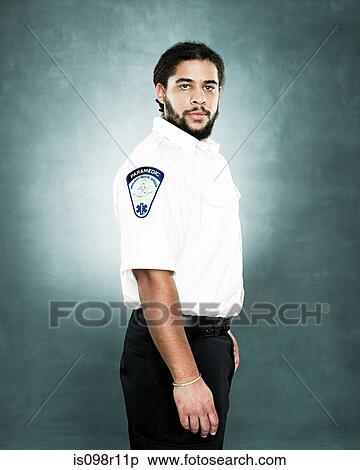Portrait of a paramedic View Large Photo Image Stock Photography - Portrait of a paramedic. Fotosearch