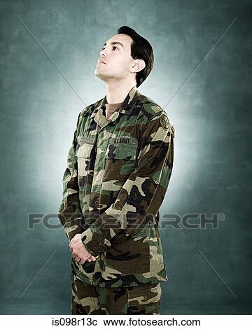 Portrait of a soldier View Large Photo Image Stock Image - Portrait of a soldier. Fotosearch