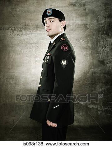 Portrait of a soldier View Large Photo Image Stock Photo - Portrait of a soldier. Fotosearch