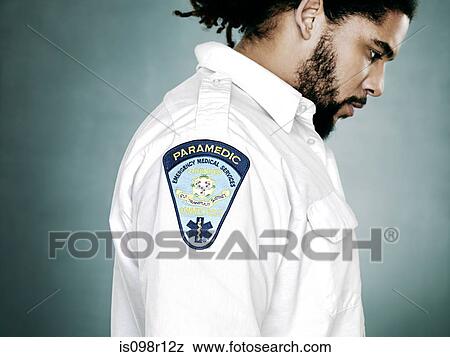 Stock Photo - Profile of a paramedic. Fotosearch