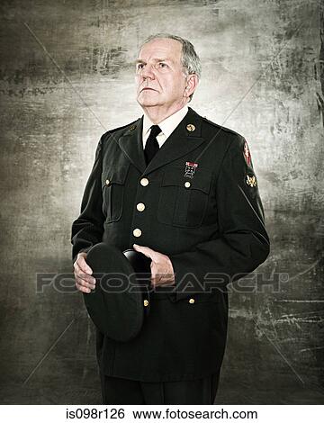 Stock Photograph - Profile of a soldier. Fotosearch