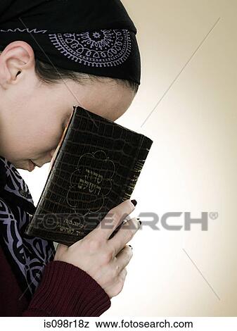 Stock Photo - A jewish woman praying. Fotosearch