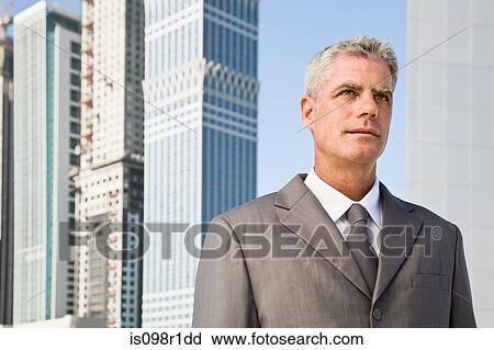 Stock Image - Portrait of a businessman. Fotosearch