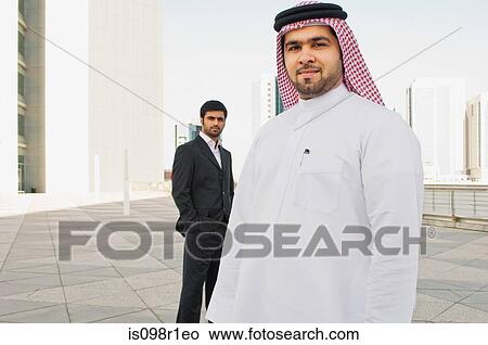 Picture - Portrait of middle eastern businessmen. Fotosearch