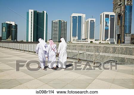 Rear view of middle eastern businessmen View Large Photo Image Picture - Rear view of middle eastern businessmen. Fotosearch