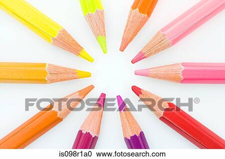 Colouring pencils in a circle View Large Photo Image Stock Image - Colouring pencils in a circle. Fotosearch